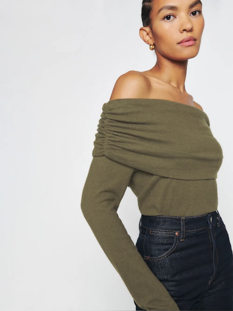 Reformation Azure Knit Top